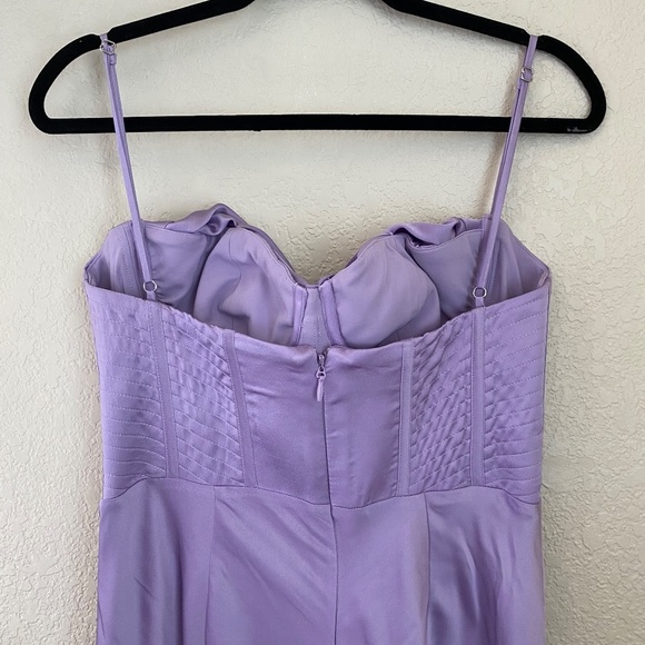 HOUSE OF CB Charmaine' Lavender purple Corset Maxi Dress NWOT size L - Picture 8 of 13